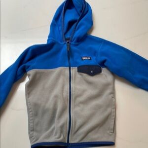 Patagonia Kids Blue and Gray Micro Fleece in GUC